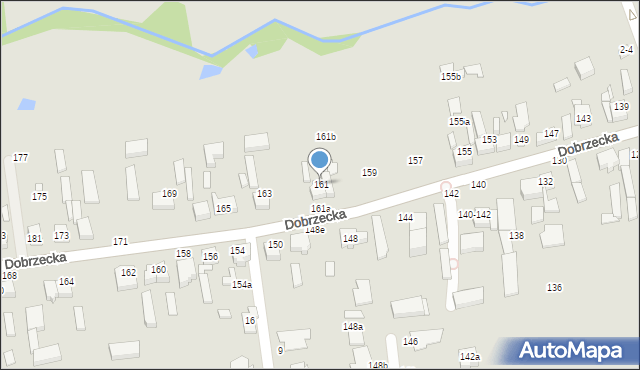 Kalisz, Dobrzecka, 161, mapa Kalisza