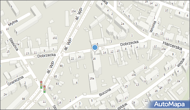 Kalisz, Dobrzecka, 18, mapa Kalisza