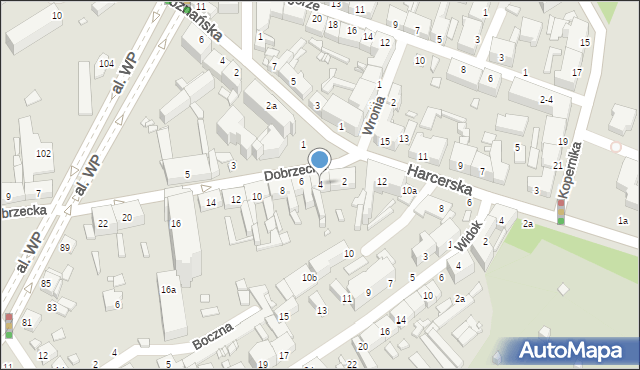 Kalisz, Dobrzecka, 4, mapa Kalisza