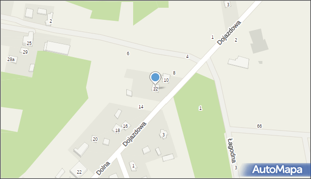 Kałuszyn, Dolna, 12, mapa Kałuszyn