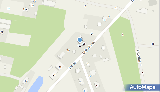 Kałuszyn, Dolna, 18, mapa Kałuszyn