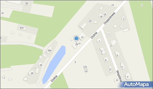 Kałuszyn, Dolna, 24, mapa Kałuszyn