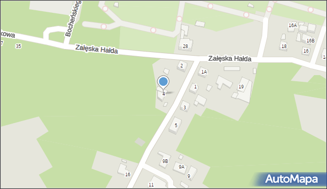 Katowice, Dobrego Urobku, 4, mapa Katowic