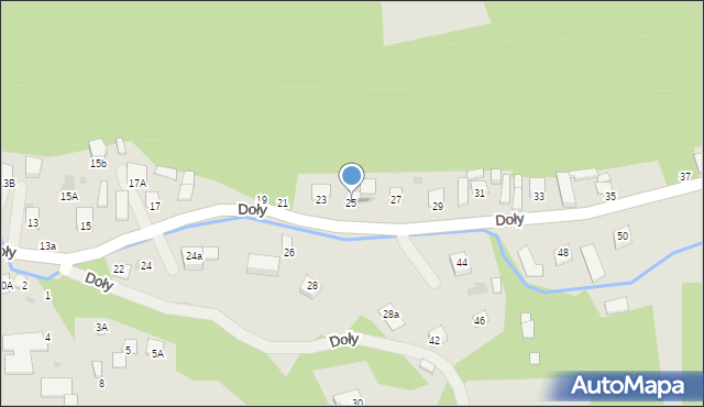 Kazimierz Dolny, Doły, 25, mapa Kazimierz Dolny