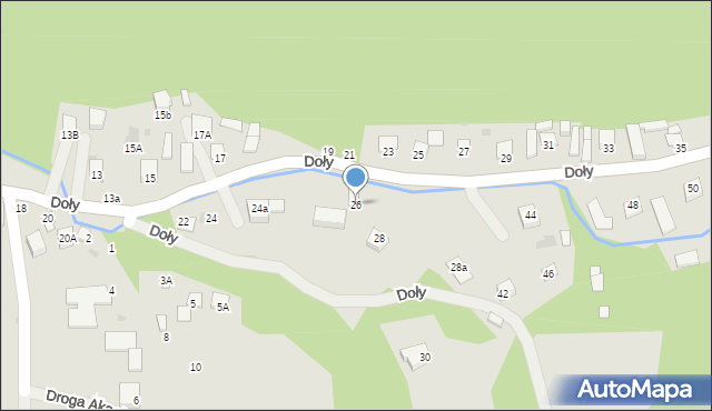 Kazimierz Dolny, Doły, 26, mapa Kazimierz Dolny