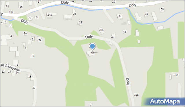 Kazimierz Dolny, Doły, 30, mapa Kazimierz Dolny
