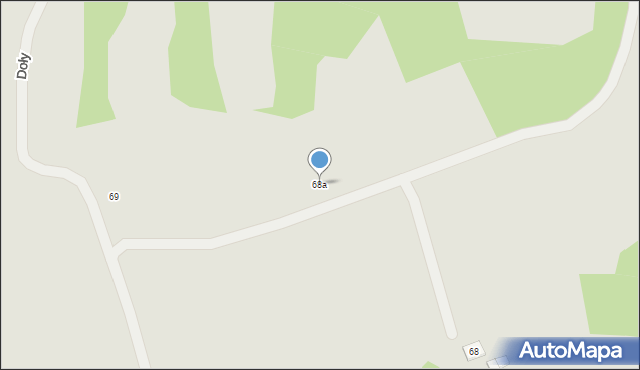 Kazimierz Dolny, Doły, 68a, mapa Kazimierz Dolny