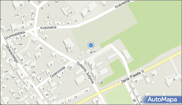 Kędzierzyn-Koźle, Doktora Judyma, 4a, mapa Kędzierzyna-Koźle
