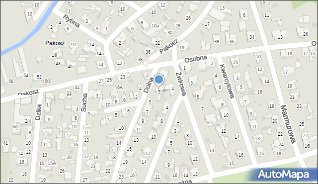 Kielce, Dolna, 3, mapa Kielc