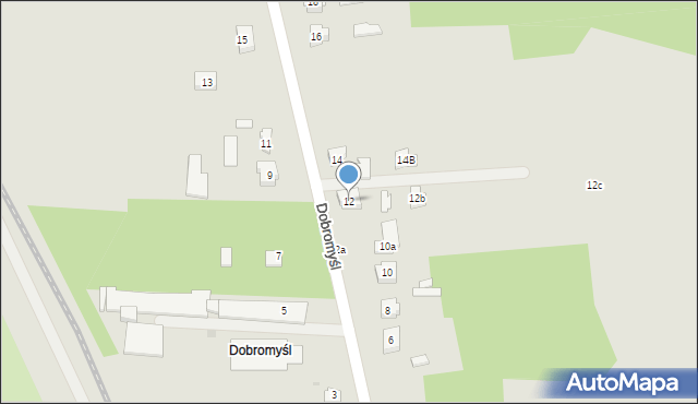 Kielce, Dobromyśl, 12, mapa Kielc