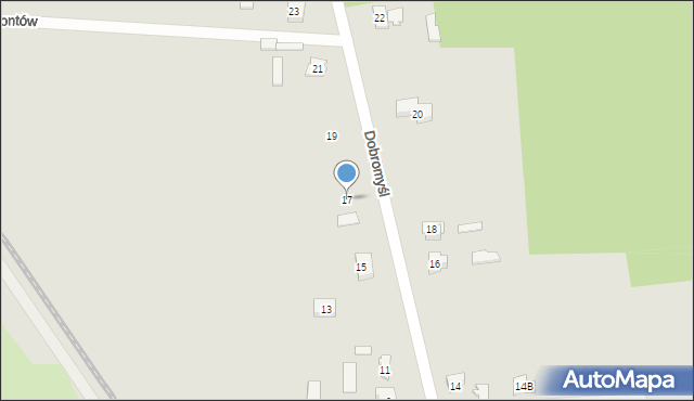 Kielce, Dobromyśl, 17, mapa Kielc