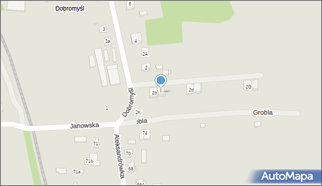 Kielce, Dobromyśl, 2c, mapa Kielc