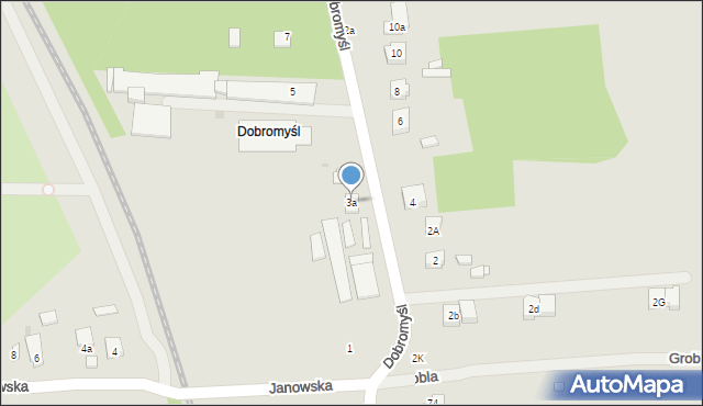 Kielce, Dobromyśl, 3a, mapa Kielc