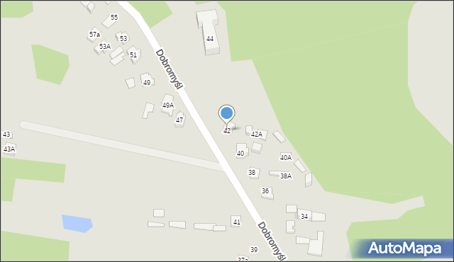 Kielce, Dobromyśl, 42, mapa Kielc