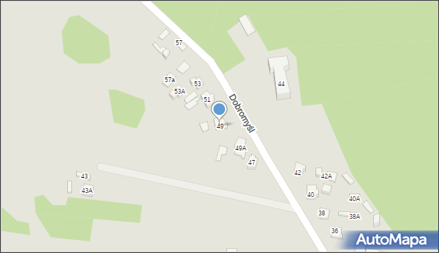 Kielce, Dobromyśl, 49, mapa Kielc