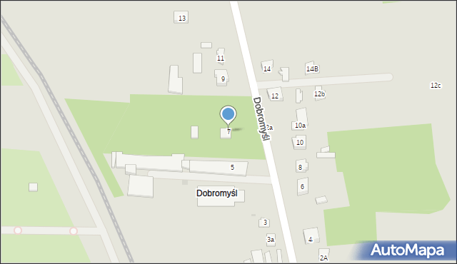 Kielce, Dobromyśl, 7, mapa Kielc