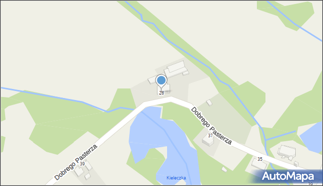 Kielcza, Dobrego Pasterza, 28, mapa Kielcza
