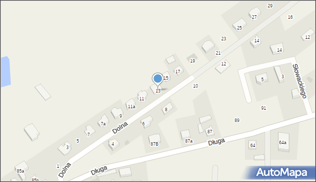 Kiełpino, Dolna, 13, mapa Kiełpino