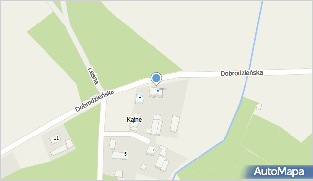Klekotna, Dobrodzieńska, 1a, mapa Klekotna