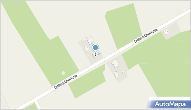 Klekotna, Dobrodzieńska, 2, mapa Klekotna