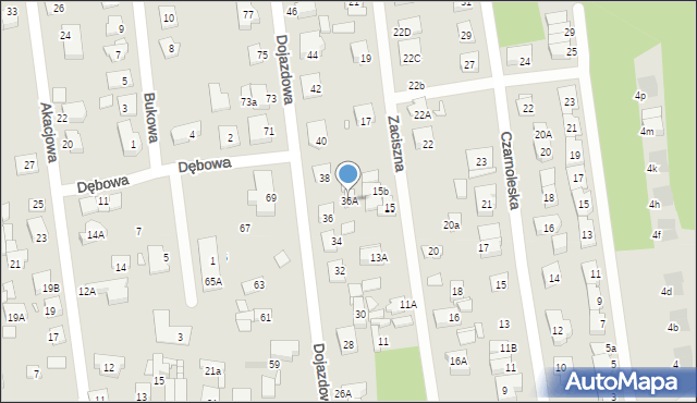 Kobyłka, Dojazdowa, 36A, mapa Kobyłka