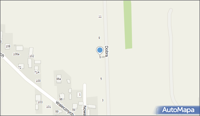 Kołaków, Dobra, 7, mapa Kołaków