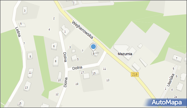 Koleczkowo, Dolna, 9, mapa Koleczkowo