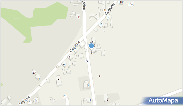 Komorów, Dolna, 6, mapa Komorów