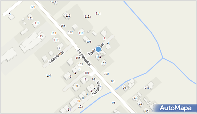 Konarzewo, Dopiewska, 104, mapa Konarzewo