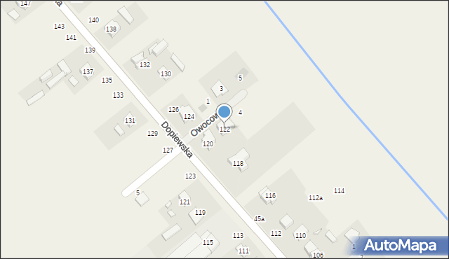 Konarzewo, Dopiewska, 122, mapa Konarzewo