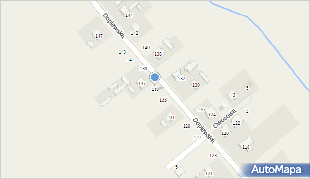 Konarzewo, Dopiewska, 135, mapa Konarzewo