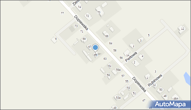 Konarzewo, Dopiewska, 65, mapa Konarzewo