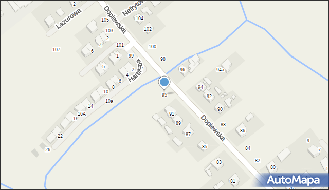 Konarzewo, Dopiewska, 95, mapa Konarzewo