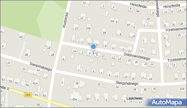 Konin, Dobrowolskiego Antoniego, 6, mapa Konina