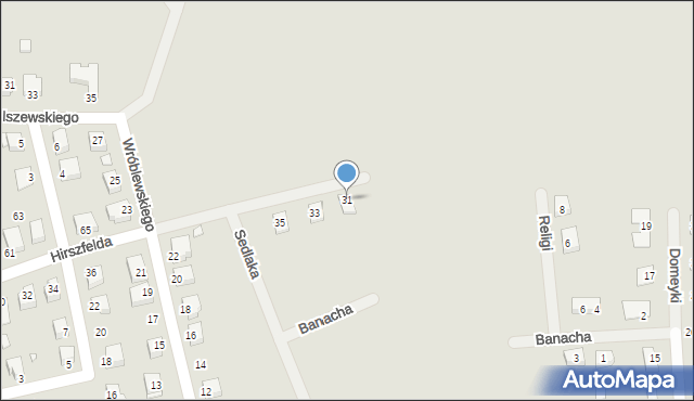 Konin, Domeyki Ignacego, 31, mapa Konina