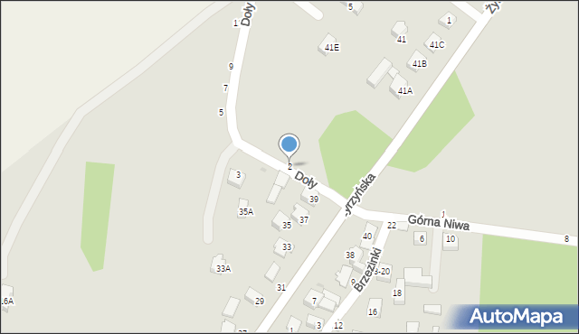 Końskowola, Doły, 2, mapa Końskowola