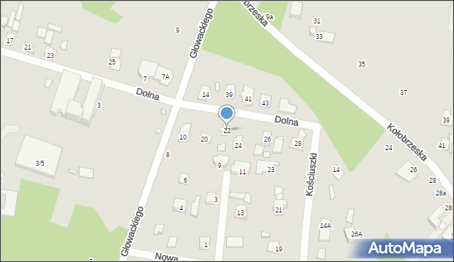 Konstancin-Jeziorna, Dolna, 22, mapa Konstancin-Jeziorna