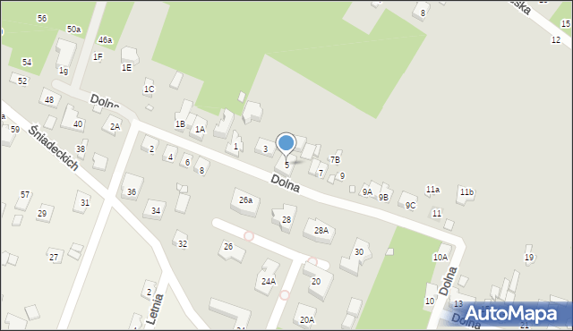 Konstancin-Jeziorna, Dolna, 5, mapa Konstancin-Jeziorna