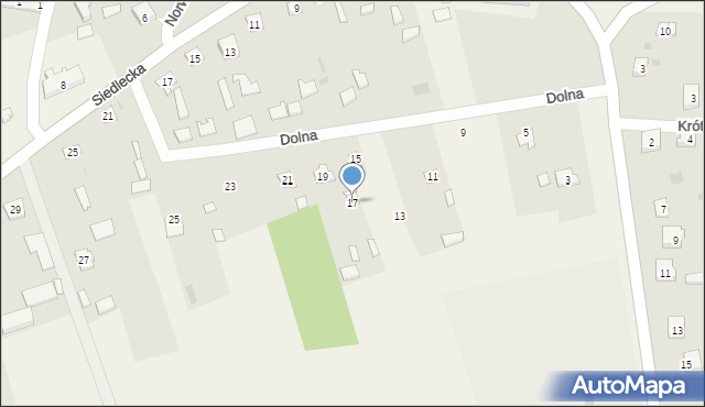 Korczew, Dolna, 17, mapa Korczew