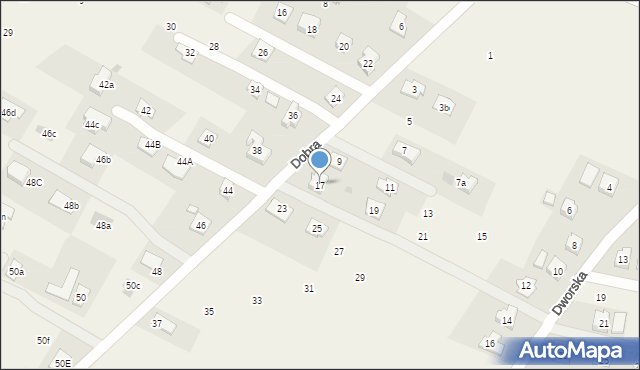 Korczyna, Dobra, 17, mapa Korczyna