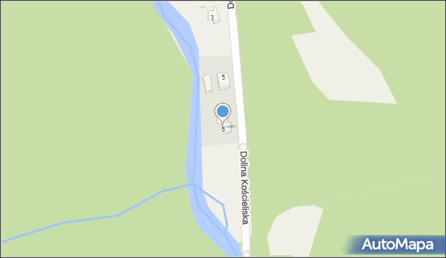 Kościelisko, Dolina Kościeliska, 6, mapa Kościelisko