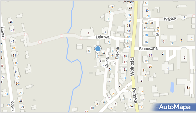 Kosów Lacki, Dolna, 11, mapa Kosów Lacki