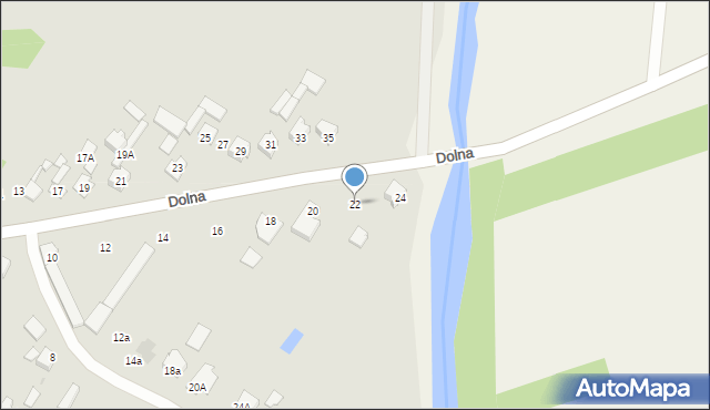 Kozienice, Dolna, 22, mapa Kozienice