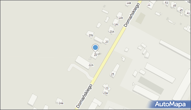 Krajenka, Domańskiego Bolesława, ks., 22, mapa Krajenka