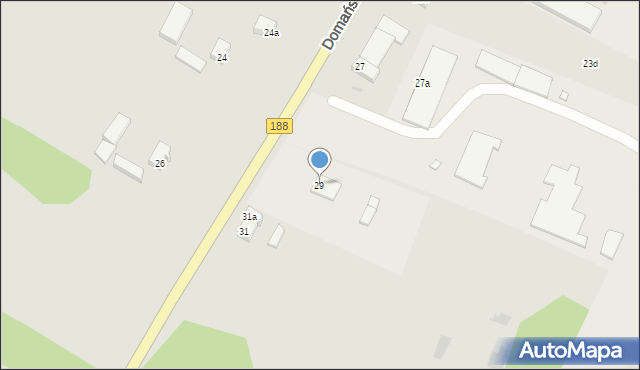 Krajenka, Domańskiego Bolesława, ks., 29, mapa Krajenka