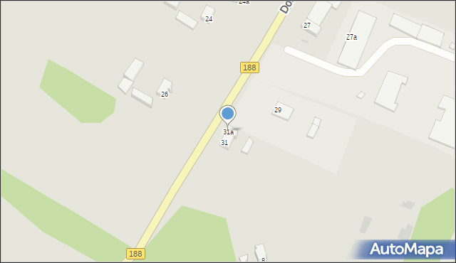 Krajenka, Domańskiego Bolesława, ks., 31a, mapa Krajenka