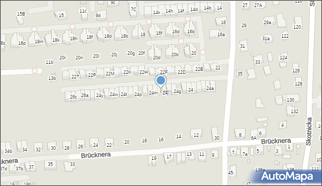 Kraków, Dobrowolskiego Antoniego, 24k, mapa Krakowa