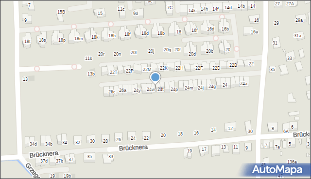 Kraków, Dobrowolskiego Antoniego, 24u, mapa Krakowa
