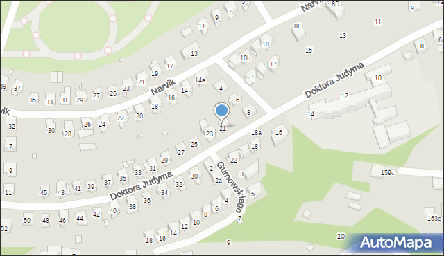 Kraków, Doktora Judyma, 21, mapa Krakowa