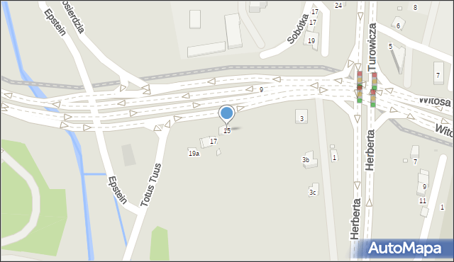 Kraków, Do Sanktuarium Bożego Miłosierdzia, 15, mapa Krakowa